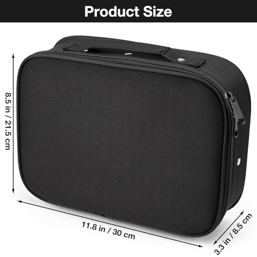 Noverlife Schwarze Friseurtasche, Friseurwerkzeuge Aufbewahrungstasche, Große Kapazität Haarwerkzeuge Friseur Friseur Reisekosmetik Organizer Tasche für Haarschneider, Schere, Trimmer, Friseurbedarf