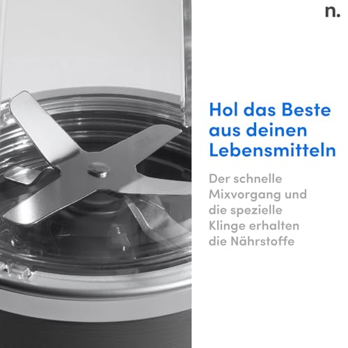 nutribullet Original, Elektrischer Mixer, Zerkleinerer, Smoothiemixer, Smoothie Maker, 600 W Leistung, Einfach und schnell in der Anwendung, Kompakt, Leicht zu reinigen, NB603DG
