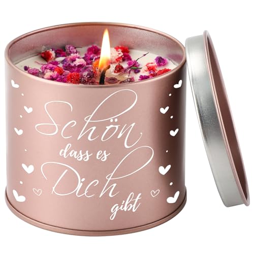 PRSTENLY Geschenke für Frauen, 9OZ Kerze Geburtstagsgeschenk für Frauen, Danke Erzieherin Geschenk Abschied, Geschenk für Frau Freundin Mama Oma Geburtstag Hochzeitstag Weihnachten Muttertag Ostern