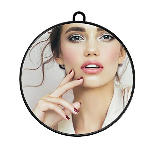 TB Tools for Beauty T4B LUSSONI Schwarz breiter, praktischer und professioneller Friseur-Handspiegel 28 cm für Salons, Friseure, Kosmetikerinnen, Damen Herren