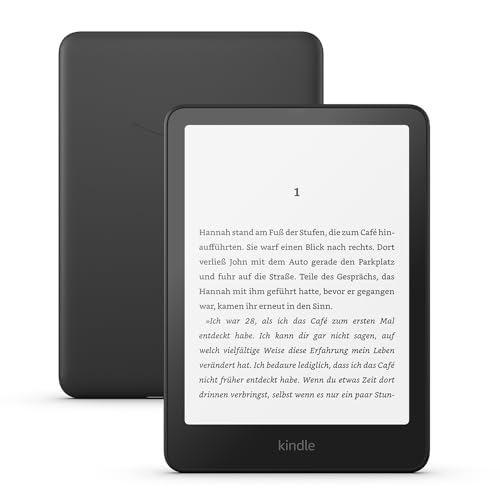 Zertifiziert und generalüberholt Amazon Kindle Paperwhite (16 GB) – Unser schnellster Kindle, mit neuem 7-Zoll-Display und wochenlanger Akkulaufzeit – mit Werbung – schwarz