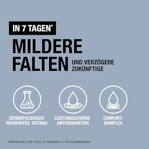 Neutrogena Retinol Boost Nachtcreme, leichte Anti Aging Gesichtscreme mit Retinol, feuchtigkeitsspendende Gesichtspflege bekämpft sichtbare Zeichen der Hautalterung, mildert Pigmentflecken (50 ml)