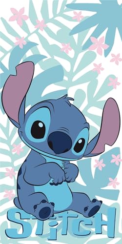 Jerry Fabrics Badetuch Disney Lilo & Stitch weiches Badetuch Größe: 70x140cm 100% Baumwolle