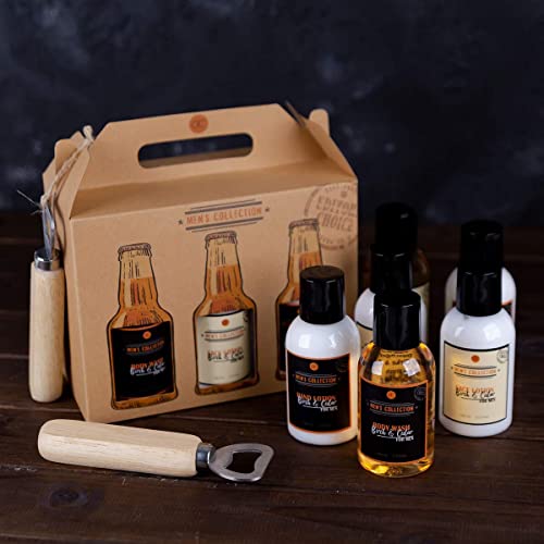 Geschenkset Sixpack MEN'S COLLECTION 7-teilig - Pflegeset für Männer in Bierflaschen-Optik- Duschgel Shampoo Lotion uvm.