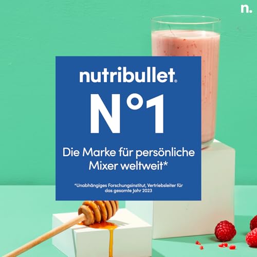 nutribullet Original, Elektrischer Mixer, Zerkleinerer, Smoothiemixer, Smoothie Maker, 600 W Leistung, Einfach und schnell in der Anwendung, Kompakt, Leicht zu reinigen, NB603DG