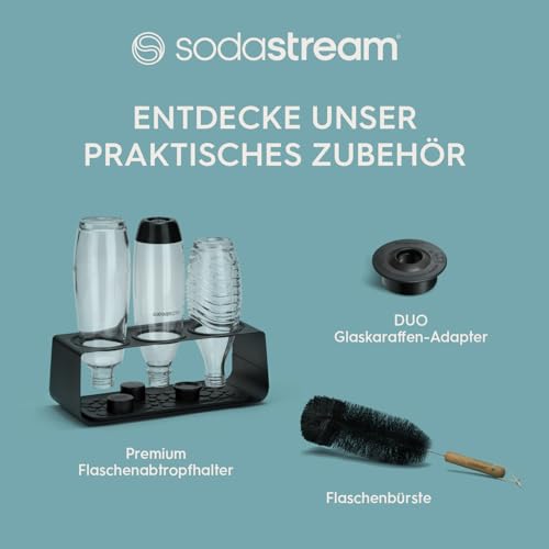 SodaStream 0,7L CRYSTAL Glaskaraffe | Spülmaschinenfest | Kompatibel mit Crystal & Penguin | elegantes Design | 2er-Pack, Glas