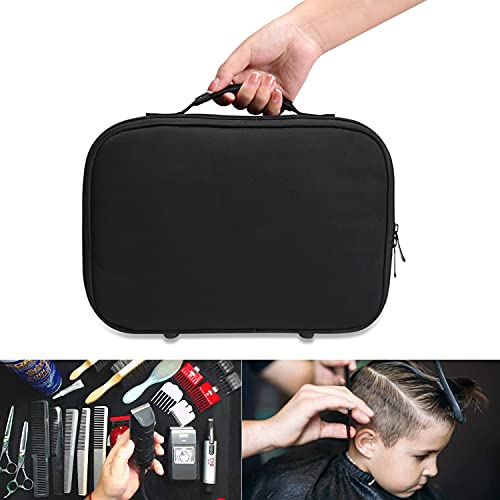 Noverlife Schwarze Friseurtasche, Friseurwerkzeuge Aufbewahrungstasche, Große Kapazität Haarwerkzeuge Friseur Friseur Reisekosmetik Organizer Tasche für Haarschneider, Schere, Trimmer, Friseurbedarf