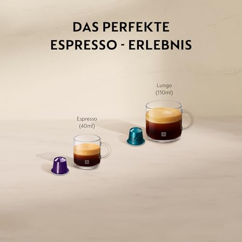 Nespresso Krups XN1101 Essenza Mini Kaffeekapselmaschine, 1260W, weiß, 0,7 Liter