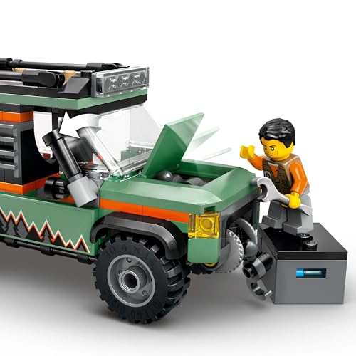 LEGO City Off-Road 4x4 Mountain Truck Toy Set - Building Toys for 6+ Year Old Boys & Girls - Fun Gift Ideas for Birthdays & Holidays - Incl. a Minifigure & Accessories - 60447