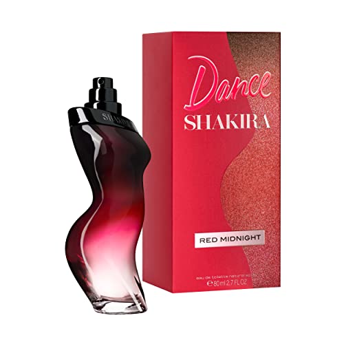 Shakira Perfumes – Dance Red Midnight by Shakira für Damen – Langanhaltend – Sexy, eleganter und femininer Duft – Süße und kräftige Noten – Ideal für tagsüber – 80 ml