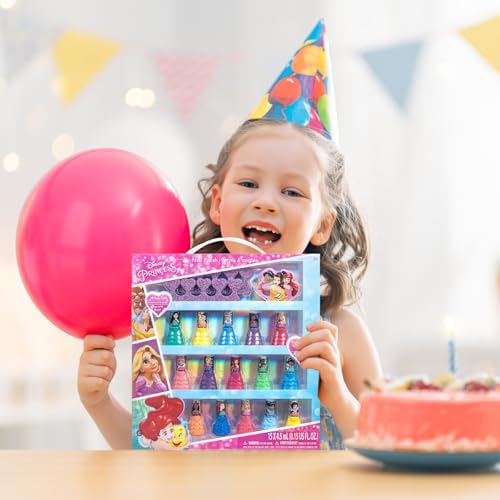 Disney Princess Kinder Nagellack Set (15-teilig) | Ungiftig und entfernbarer Nagellack | Geburtstagsgeschenke für Mädchen ab 3 Jahren von Townley Girl