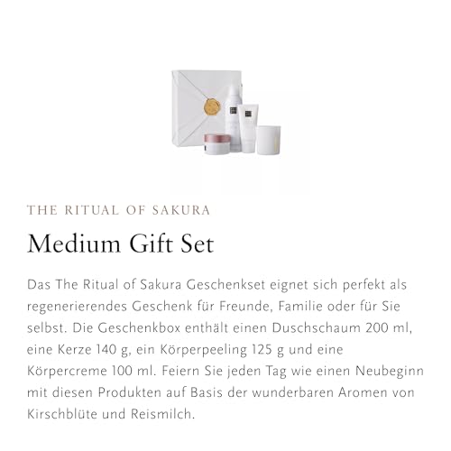 RITUALS Geschenkset für Frauen von The Ritual of Sakura, Medium mit Reismilch & Kirschblüte, 1114200