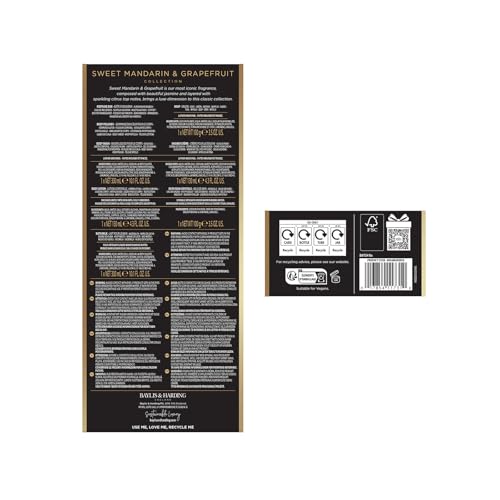 Baylis & Harding Sweet Mandarin & Grapefruit Luxury Pamper Gift Set (Pack of 1) - Vegan Friendly