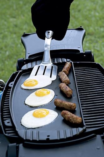 Weber-Stephen 6645 Grillbesteck Kompakt 2-teilig, Edelstahl, schwarz