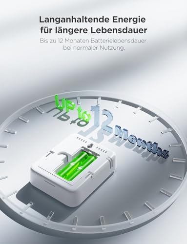 Govee Thermometer Hygrometer Innen, LCD Digital Temperatur luftfeuchtigkeitsmesser mit Benachrichtigungs Alarm, Präzise Thermo-Hygrometer mit APP, Datenspeicherung für Gewächshaus Weinkeller