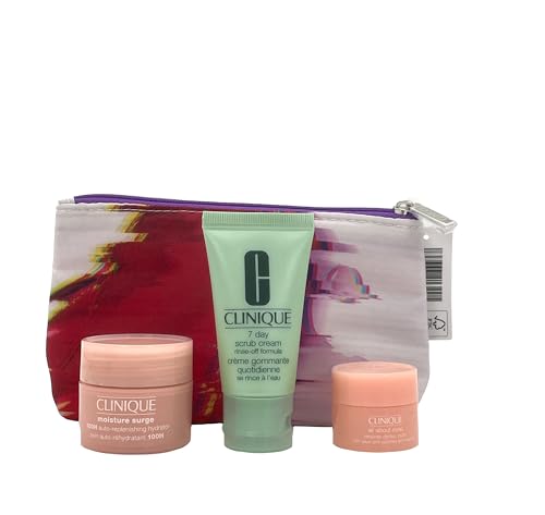 Clinique Kosmetik Tasche mit 3 Produkten (Rot Kl)