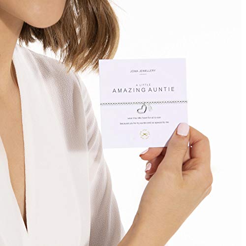 Joma Jewellery A Little Amazing Auntie Bracelet | One Size Stretch Ladies Gift Bracelet