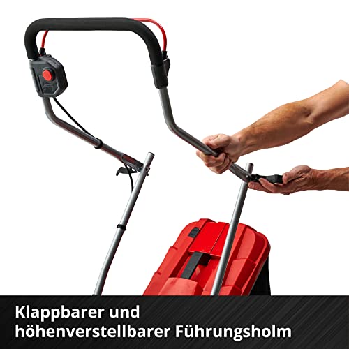 Einhell Akku-Rasenmäher GE-CM 18/33 Li Kit Power X-Change (18 V, 33 cm Schnittbreite, bis 200 m², Brushless, 30L Fangkorb, 25-65 mm Schnitthöhe, inkl. 4,0 Ah Akku + Ladegerät)