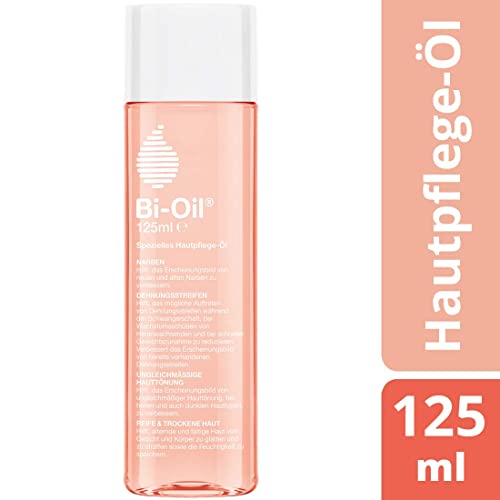Bi-Oil Hautpflege-Öl | Spezielles Hautpflegeprodukt | Hilft bei Dehnungsstreifen und Narben | Hilft bei trockener Haut und bei ungleichmäßiger Hauttönung | 125 ml