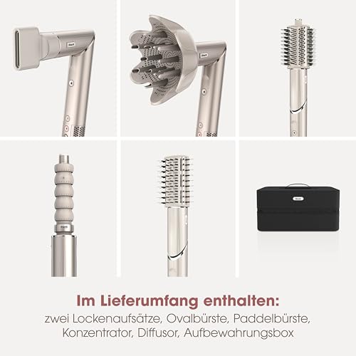 Shark FlexStyle Luftstyler & Haartrockner mit Auto-Wrap-Lockenaufsatz, keine extreme Hitze. Mehr Geschmeidigkeit und Glanz.