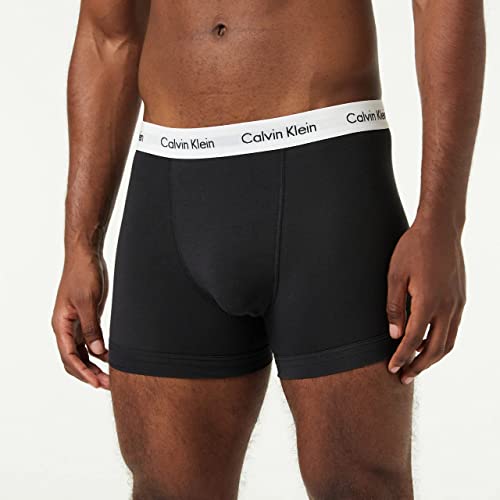 Calvin Klein Herren - 3er-Pack mittlere Taille Hüft-Shorts - Mehrfarbig (Schwarz 001), Gr. M