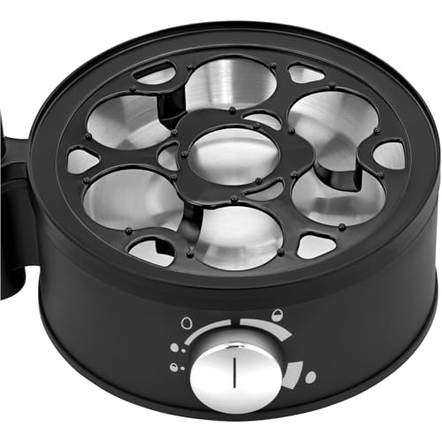 WMF Stelio Eierkocher Edelstahl, Eierkocher 1 Ei -7 Eier, 380 Watt, punktgenaues Zubereiten dank Härtegradeinstellung, Fortkochstufe, Messbecher mit Eipick