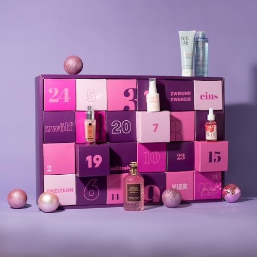 Pink Box Premium Adventskalender 2024 | 24 angesagte & hochwertige Beautyprodukte im Wert von über 380€ | Der Premium Beauty Adventskalender für beautyaffine, junge Frauen
