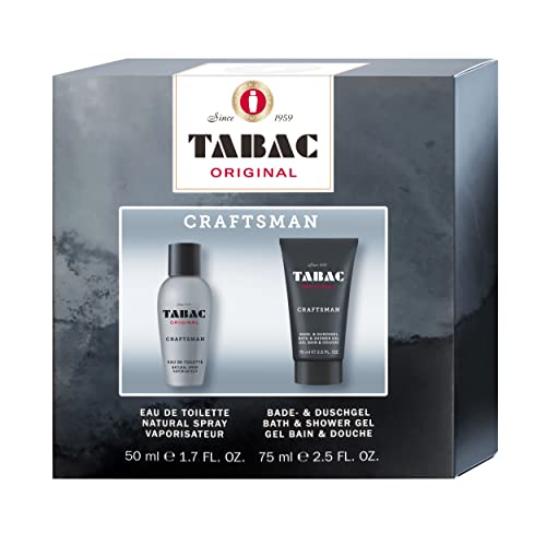 Tabac® Original Craftsman I Geschenkset I Eau de Toilette 50ml Natural Spray und Duschgel 75ml