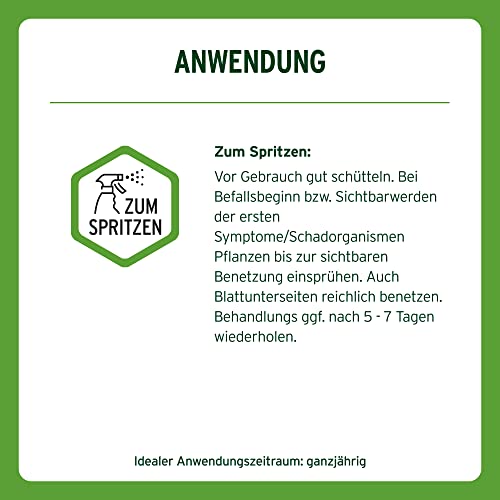 Substral Rosenspray Schädlingsfrei Careo ECO gegen Schildläuse, Weiße Fliege, Blattläuse, Spinnmilben, 1 L, 1 Liter