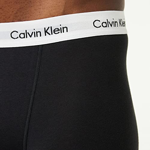 Calvin Klein Herren - 3er-Pack mittlere Taille Hüft-Shorts - Mehrfarbig (Schwarz 001), Gr. M