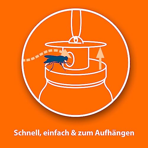 ARDAP Fliegenfalle Außen - Biologische Fliegenfalle Außen - Natürlicher Anti Fliegen Lockstoff mit Langzeitwirkung – Fliegen Fallen Für Garten, Landwirtschaft, etc. Anti-Fliegen (PT19)