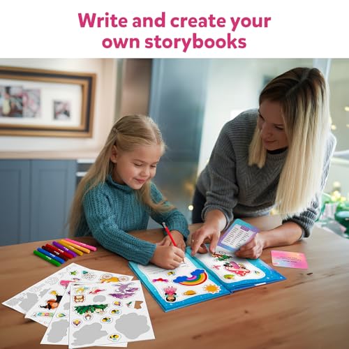 Skillmatics Storybook Art Kit - Create Fairytale Stories, DIY Craft & Writing Kit with 300+ Stickers, Scrapbooking & Journal Activity, Gifts for Kids Ages 5, 6, 7, 8, 9, 10