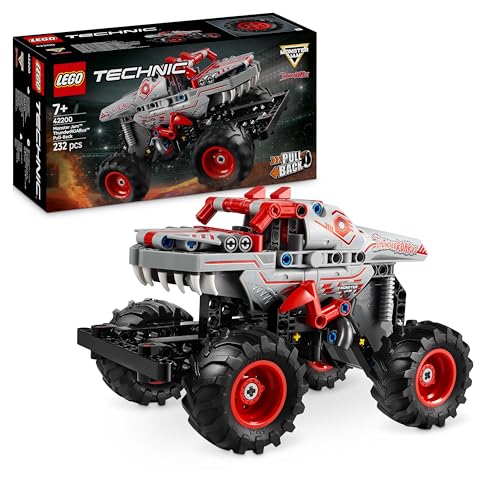 LEGO Technic Monster Jam ThunderROARus Pull-Back Truck Toy - Vehicle Building Set for 7+ Year Old Boys & Girls Who Love Creative Play - Gift Idea 42200