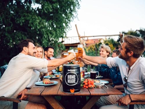 Braufässchen |Bierbrauset zum selber brauen | Pils im 5 liter Fass | In 7 Tagen fertig | Geschenk für Männer, Freund oder Vater | Biergeschenk