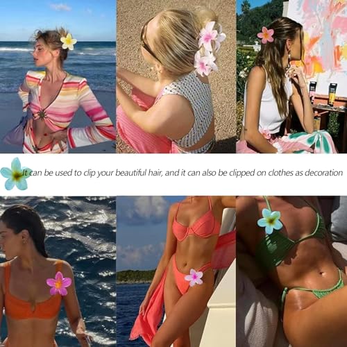YeahBoom 8 Stück Blumen Haarspangen,Haarspangen Damen,Haarklammern für Frauen,Blumen-Haarspangen Haarkrallen Haarschmuck,Dekorative Haarschmuck,Haarspiralen Clip,Rutschfeste Kunststoff Haarspangen
