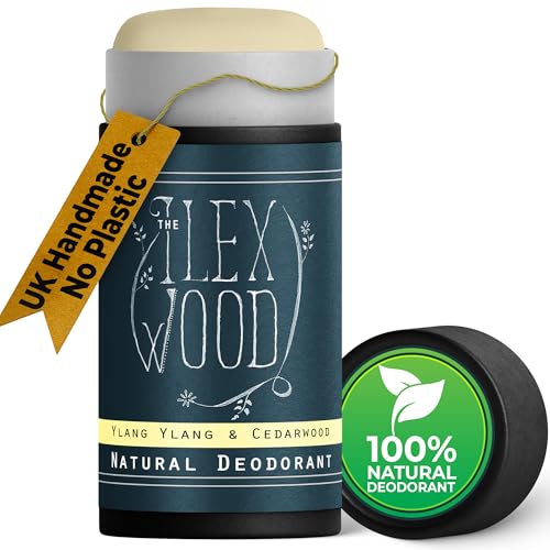 The Ilex Wood - Ylang Ylang & Zedernholz natürliches Deodorant - 70 ml. Vegan, plastikfrei, umweltfreundlich, tierversuchsfrei, handgefertigt und frei von Giftstoffen und Aluminium