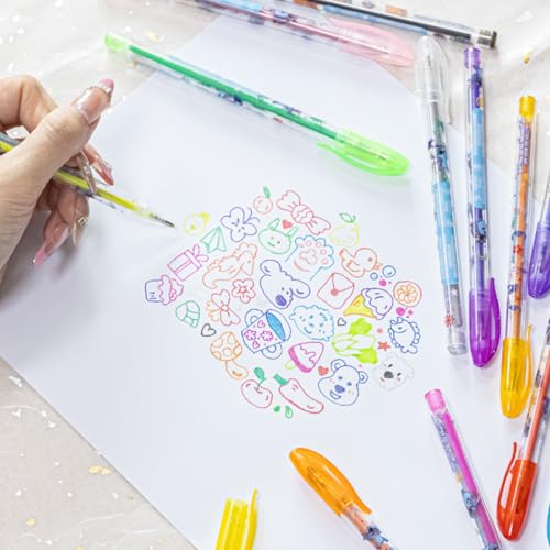 16-teiliges set mit Glitzerstiften zum Bemalen des Körpers in glitzernden und leuchtenden Farben von Townley Girl, für Kinder ab 3 Jahren (Stitch)