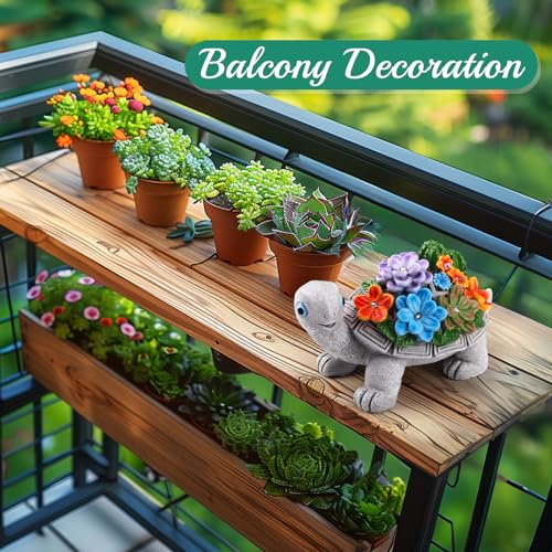 Linkax Geburtstagsgeschenk für Frauen Mama, Geburtstag Geschenke für Frauen Frau Freundin Mama Oma, Solar Gartenfiguren Schildkröte Gartendeko für Draußen Home Balkon Garten Deko mit 7 LED Licht