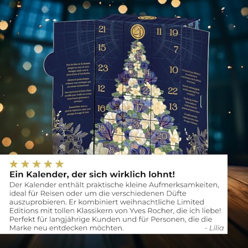 Yves Rocher Kosmetik & Beauty Adventskalender | Geschenk mit 24 Überraschungen: Gesichtspflege, Make-Up, Körperpflege, Haarpflege und Parfüm | Adventskalender für Frauen (Advent Winter Garden)