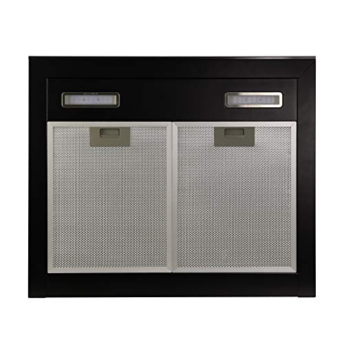 Russell Hobbs RHGCH603DS Midnight Collection 60cm T-Shaped Chimney Cooker Hood, Dark Steel