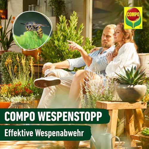 COMPO WespenSTOPP – Wespenspray mit Sprührohr – wirkt gegen Wespen und Wespennester – Sofort- und Langzeitwirkung – Wespenspray – 500 ml, Grün