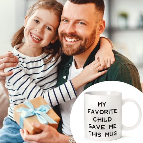 Christmas Mug Gifts for Dad from Daughter Son, 330ml Funny Mug Dad Birthday Gifts for Grandpa Men,Christmas Presents for Mum Coffee Cup 