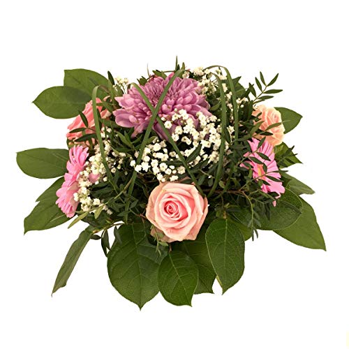 Blumenstrauß Herzensmensch – Frischer Blumenstrauß für Deinen Liebsten mit Rosen, Astern und Schleierkraut – Ideal für Geburtstagsüberraschung, Valentinstag oder besondere Anlässe – Blumenversand