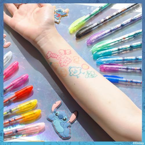 16-teiliges set mit Glitzerstiften zum Bemalen des Körpers in glitzernden und leuchtenden Farben von Townley Girl, für Kinder ab 3 Jahren (Stitch)