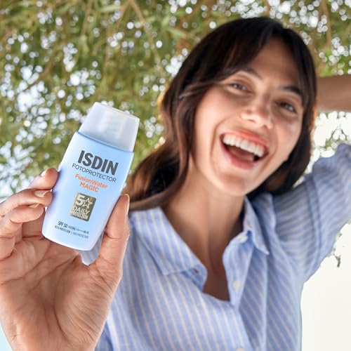 ISDIN Fusion Water Magic LSF 50 | Sonnencreme für das Gesicht zur täglichen Anwendung | Ultraleichte Textur, 50 ml