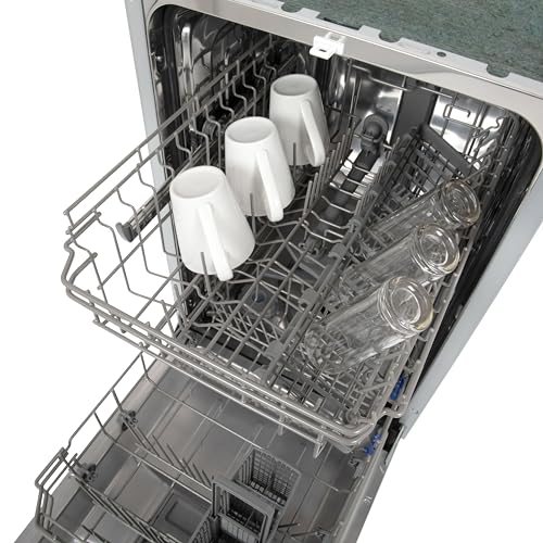 Willow WDW945I 45cm Integrated Slimline Dishwasher with 9 Place Settings, Half Load Function, Delay Start, 6 Wash Programs, LED Indicator