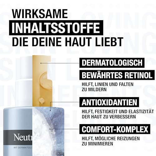 Neutrogena Retinol Boost Nachtcreme, leichte Anti Aging Gesichtscreme mit Retinol, feuchtigkeitsspendende Gesichtspflege bekämpft sichtbare Zeichen der Hautalterung, mildert Pigmentflecken (50 ml)