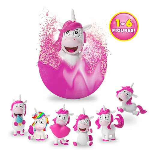 INKEE Bath Bomb Unicorn - 3er Set Magische Badekugel mit Überraschung, 3x Badebomben mit Einhorn Spielfiguren