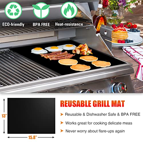 Grilliance 38 Stücke BBQ Grillbesteck Set Edelstahl Grillzubehör für Männer Geschenk Geburtstag Hochwertiger Grillutensilien Set Koffer mit Grillkoffer und Grillmatte für Garten und Camping Braun