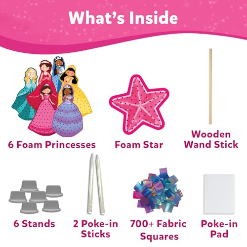 Skillmatics Poke-in Art - Magical Princesses, Mess-Free Fun for Kids, DIY Craft Kits, Creative Activity, Gifts for Girls & Boys Ages 4, 5, 6, 7, 8, 9
